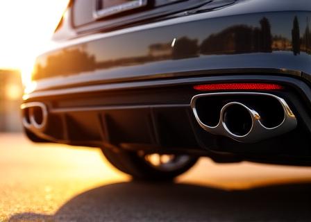 Diffuseur arrière avec sorties d'échappement intégrées